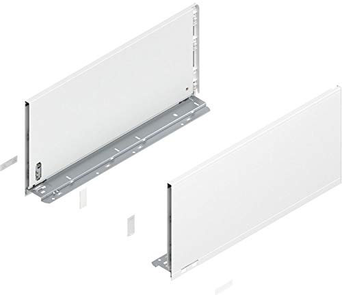 Blum Legrabox pure H F Schubladenschienen Set | 1 Paar, 70kg 500mm | Tip On Vollauszug, seidenweiß