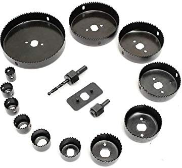 YASTA Set seghe a tazza 16pz seghe da taglio perforazione legno metallo punte trapano CLICLED