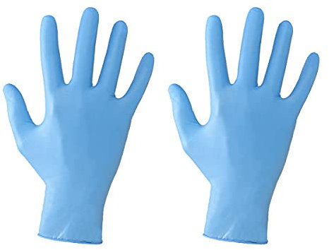 VIRSUS Guanti in nitrile blu senza polvere M 100 guanti in nitrile monouso da lavoro no lattice latex free AQL 0,65 Medium