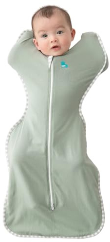 Love To Dream Pucksäck Lite, Baby första utrustning liten (3,5–6 kg), perfekt för varma temperaturer 24–27 °C, armar hög position, tvåvägs dragkedja för enkelt blöjbyte, sovsäck