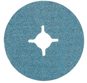 FEIN Disque Abrasif en Fibres 125 mm, Grain 60, 25 Disque Abrasif pour pour meuleuse d'angle, Utilisation Universelle pour l’acier et l’Acier Inoxydable