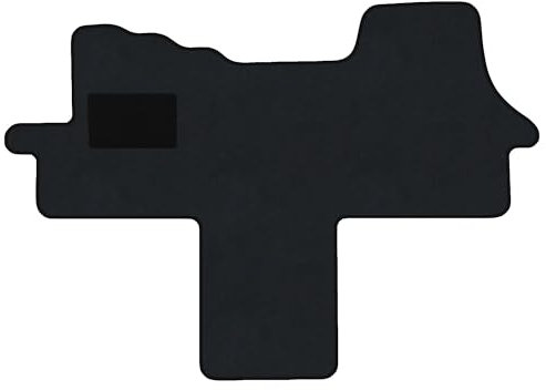 Fußmatten passend für Citroen Jumper II Typ 250 alle Sitzvarianten (Baujahr 2006-2024), Dura Graphit | 1-TLG | Umrandung schwarz