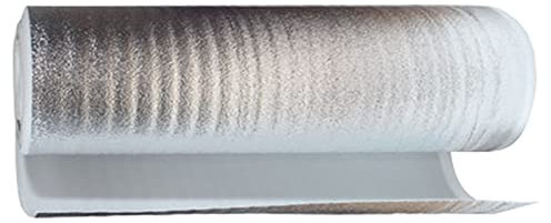 HARICSET Resistente a La Humedad Aislante Acustico Suelo Base para Suelos de Parquet 2 mm de Espesor con Barrera de Vapor de Espuma y Aluminio,para Suelos Laminados y de Parqué(Size:1 * 40m)