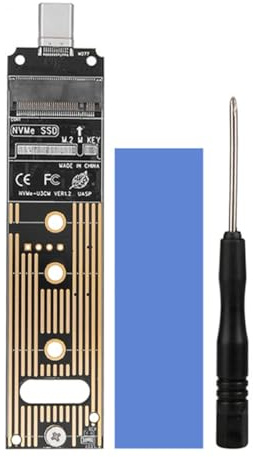 WANGCL M.2 NVME auf Typ C Konverter Adapter SSD Gehäuse für 2230/2242/2260/2280 IO