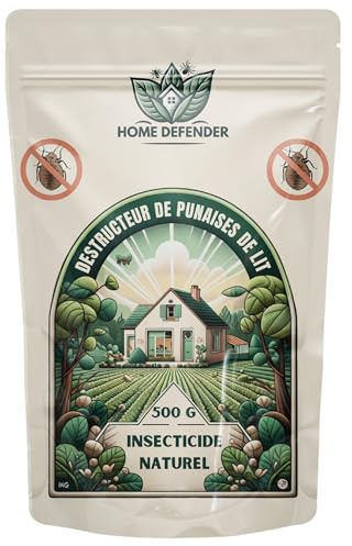 Poudre Anti Punaise de Lit Puissant - 500g | Punaise de Lit - Une Élimination Efficace et Naturelle, Produit en Poudre Punaise de Lit