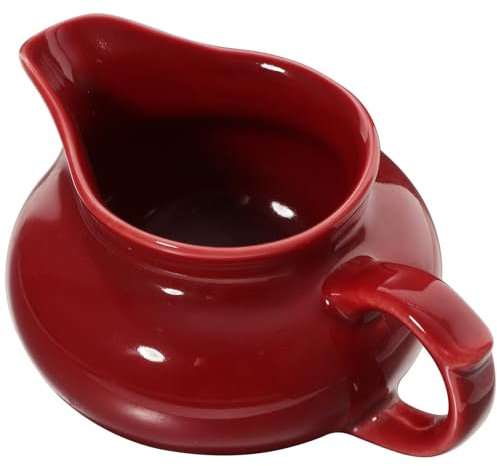 Saucière en Céramique Rouge 1 Pièce pour Service Individuel