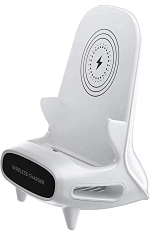 Koanhinn Mini Chaise Chargeur avec Support de Support de Portable CréAtif Horizontal 15W Chargeur