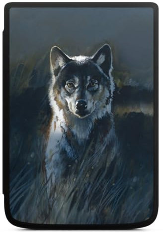 Coque pour liseuse Compatible avec Vivlio Touch HD Plus Etui pour liseuse Protection pour liseuse Loup Nature Peinture