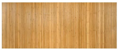 Tapis rectangulaire naturel 80x200 cm bambou