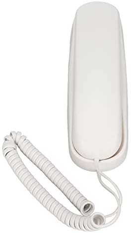 Teléfono con Cable, Teléfono Fijo de Pared FSK DTMF Función de Dual Teléfono Residencial Función de Pausa Silenciar Teléfono Fijo de Pared para Hotel Oficina en Casa