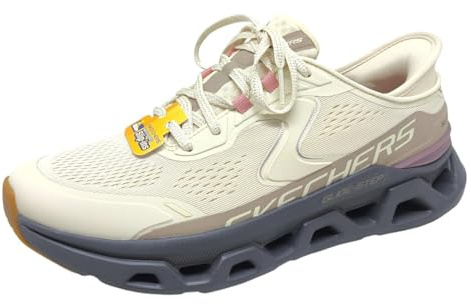 Skechers Women's Glide-Step Altus Hands Free Slip-Ins, Natural/Grey, 8
