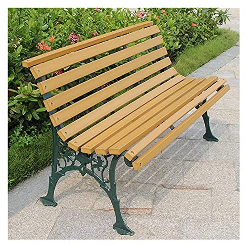 CCKUHN Gartenbank für draußen, Garten-Terrassenbank für draußen für Ihre Freizeit, Gartenbank für draußen im Park, Loungesessel für den Innenhof, 2–3 Sitzplätze, Kunststoff-Holzbank, wett