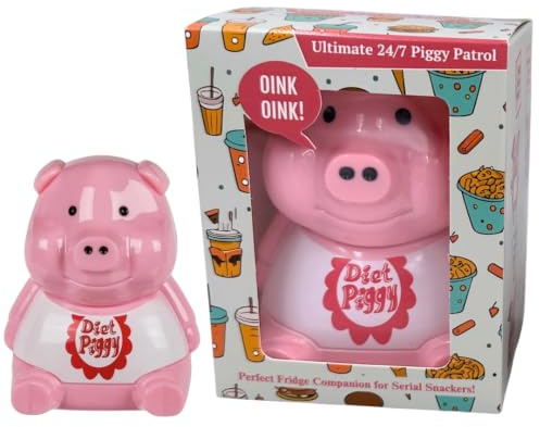 Diabolical DP1317 Diet Pig - Funny Gifts for Women, Novelty Kitchen Gadgets for Home, Gag Gifts Secret Santa for Work Colleagues, Presents for Foodies, Funny Chef Gifts