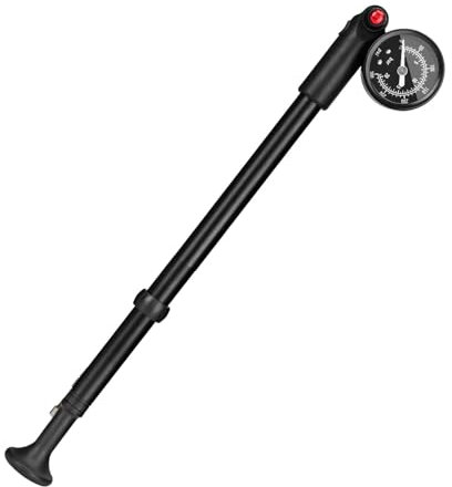 Psdndeww Portable Bicycles Shock Pumps High Pressure Front Fork Pumps With Gauge Bike Suspension Pumps Cycling Accessories