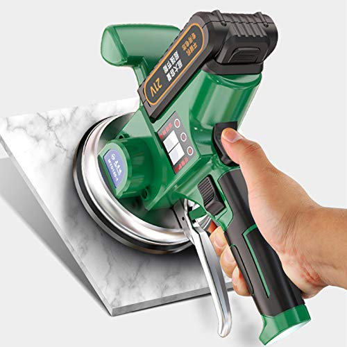 RUHEN Macchina per Piastrelle Wibration da 21 V, livellatrice per Piastrelle, Regolazione a 9 velocità, Piastrelle applicabili: 150 × 150 cm, Assorbimento Massimo di 200 kg con Blocco Automatico