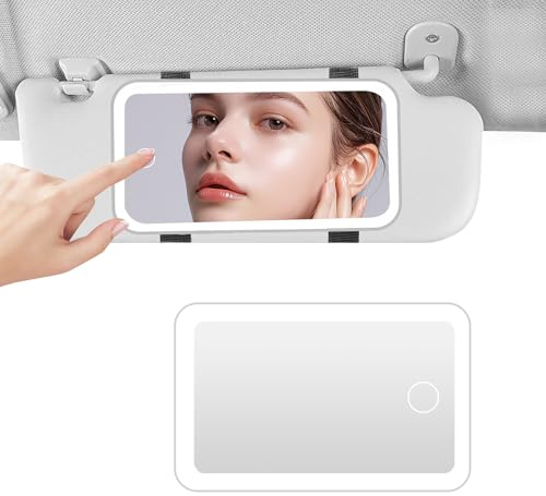 Car Rechargeable Vanity Mirror for Sun Visor, Suitable for Gifts for Wife, Anniversary, Girlfriend, Daughter