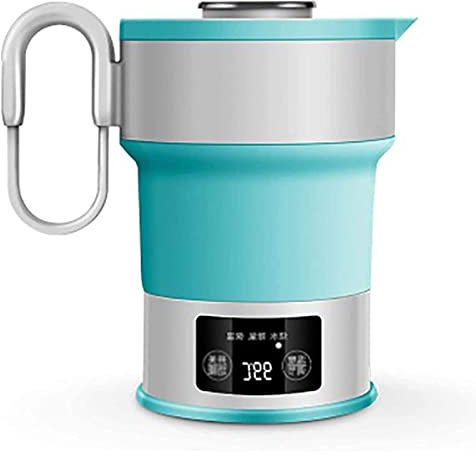Bouilloires, Bouilloire Portable 0,6 L pour Voyage, Bouilloire De Voyage Pliable sans BPA, Mini Bouilloires, Pliable - 100~240 V, Contrôle De La Température À Écran Tactile, Affichage LED, Arrêt