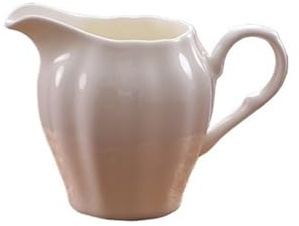 salsiera Brocca for panna in ceramica da 8,3 once con manico, brocche for panna in porcellana bianca for caffè, tè, latte, marmellata, salse, 1 confezione separatore di grassi per salsiera(Bianco)