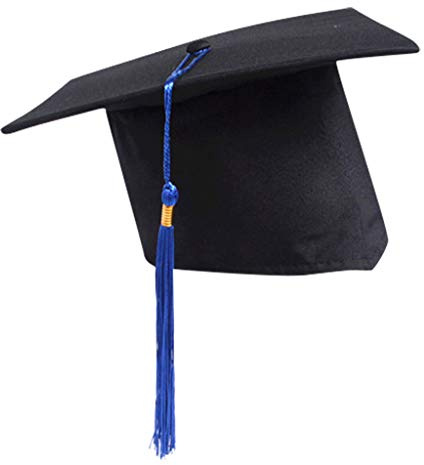 MOVAWAKY Graduation Cap for Him,Graduation Hat Adult 2025 Mortar Board University Academic mortarboard (Bachelor) Bachelors Master Decorations Ceremony Party Blue