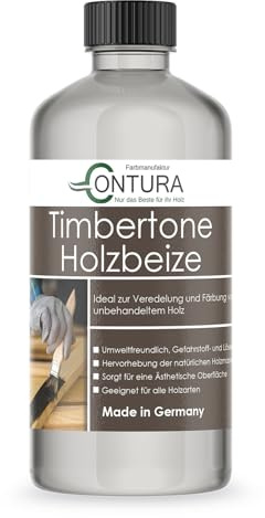 Contura Holzbeize Timbertone Holzfarbe Tischler Positiv Beize Holz Farbe Wasserbeize Modern Parkett Möbel (Weiß, 500ml.)