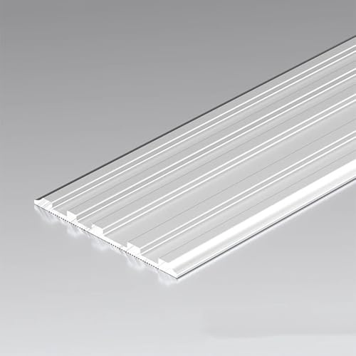 WJYWX Lot de 3 marches d'escalier d'extérieur en aluminium antidérapantes de 0,9 m - Protection des bords d'escalier - Nosing - Pour cages d'escalier - Métal décoratif (argent mat, 40 mm x 0,9 m)