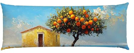 Cuscino Corpo Cuscino Gravidanza 90x30cm, Supporto Total Body Ergonomico, Copricuscini Allattamento e Maternità con Federa Velluto Lavabile, per Schiena, Pancia e Gamb, Decorativi (Cottage Vista) p683