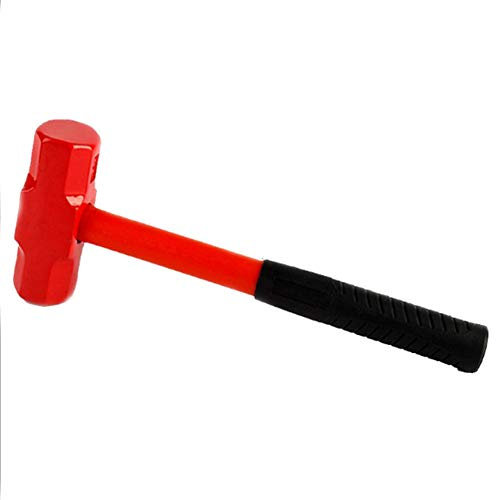 Double Marteau De Traîneau De Visage, 2.5-Livrent Le Marteau De Bâton De Club Double Coincé La Poignée De Fibre De Verre, 16Longueur De Poignée