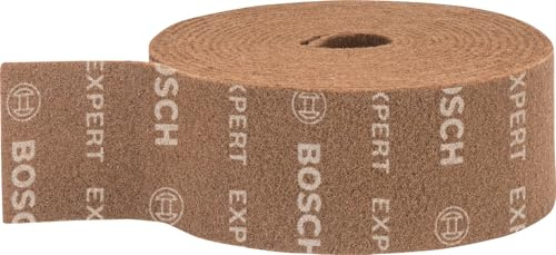 Bosch EXPERT N880 Vliesrolle, 115x10mm, Extra Cut A | für Stahlbleche, Edelstahl, Breite 115 mm, Länge 10 m, Professional Zubehör Handschleifen