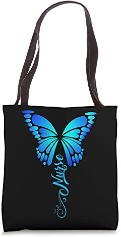 Butterfly Pediatric Nurse Phlebotomy Pediatrician Doctor RN Tote Bag