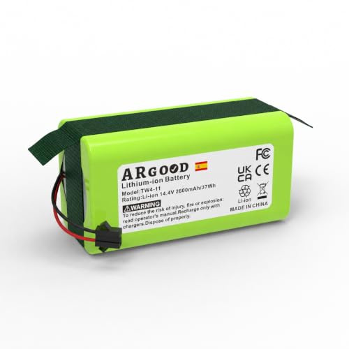ARGOOD Batería Reemplazo Compatible con Conga Cecotec 950,990,1090,1099,1190,1790/14.4V 2600mAh Li-Ion