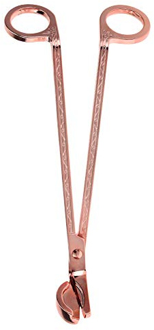 Kerzendochtschneider, Edelstahl Kerzenschneider Werkzeuge Set Zubehör Docht Trimmer Dochtknipser Candle Wick Kerzedocht Scheren Dochtschneider Duftkerzenliebhaber Zuhause Hochzeit Party Roségold