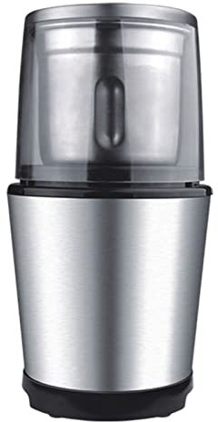 CHUANGRUN Electric Spice/Coffee Grinder Mill, Portable Burr Grinder, Adjustable Coarse and Fine Grinding, Removable Ground Container, for Spices, Herbs, Nuts, Grains