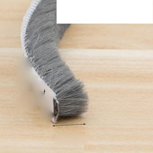 5M selbstklebende Streifenplatten Windschutzscheibendichtung Dichtungsstreifen für Kunststofffenster Anti-Kälte-Isolierung Schallschutzpolster Dichtungsstreifen-grau 9x9mm-5M