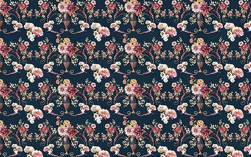 Tapete Retro Pink Floral Fototapete Vliestapete Fototapete 3d Effekt Dekoration Tapeten Wohnzimmer Wallpaper Büro Flur Fototapete Schlafzimmer Kinderzimmer Tapete 400x240cm