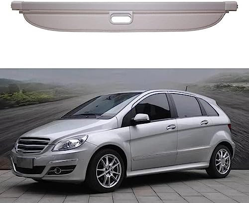 NOVSKI Einziehbarer Auto Laderaumabdeckung Rollo,für Mercedes-Benz B Class W245 B180 B200 2008 2009 2010 2011 Kofferraum Schutz Abdeckung Cargo Cover Dekoration Zubehör.,D-B200-Beige