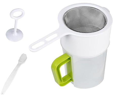 MAGICLULU 1 Satz Sojamilchfilterset Mandelmilchbeutel Nussbeutel Nussmilch Sieb Sojamilch Filterbecher Saft-Mesh-Filter Lebensmittel einstellen durchs Netz schlüpfen Joghurt Mutter Plastik