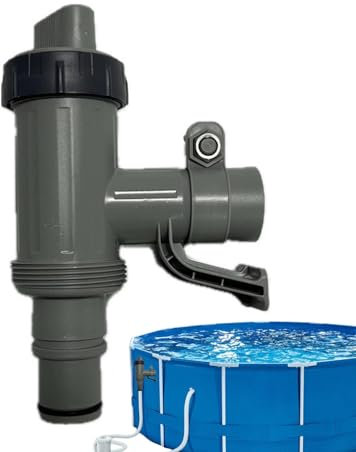 Inner Shut-off Valve Pool Plunger Valve Plus for Above Ground Pool | Intexs Pool Accessories | 2-in-1 Piston Valve Pool Replacement Parts | Pool Accessories for Intexs/Bestways/Coleman Pool | Bestways