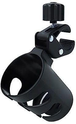Hoement Flaschenhalter Für Kinderwagen Mit Verstellbarer Klemme Getränkehalter Für Kinderwagen Oder Fahrrad Organizer Für Flaschen Einfach Zu Montieren An Griff Oder Lenker