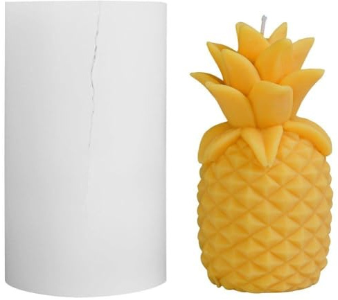 Abbdbd Molde De De Piña, Molde De Silicona para Aromaterapia, Molde De Escayola Hecho a Mano, Molde para Manualidades De Yeso Y Jabón