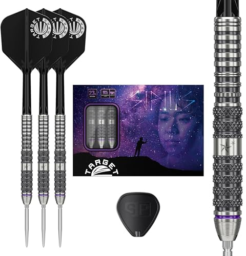 Target Japan Prime Series Sirius G3 90% Tungsten K-Flex Swiss Point Steeldarts Set, 23G | Yuta Hayashi KFlex Dart Flight, Swiss Nano Points, Steeldarts Spitzen mit K Flex integrierten Schäften
