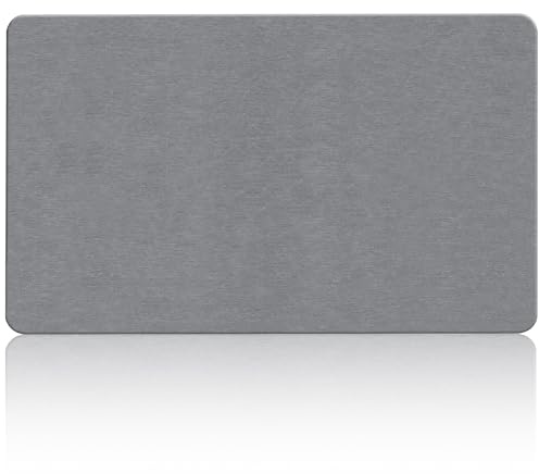 THMINS Extra Large Stone Bath Mat, 36''x24'' Non-Slip Diatomaceous Earth Stone Bath Mat, Super Absorbent Quick Drying for Bathroom, Easy to Clean