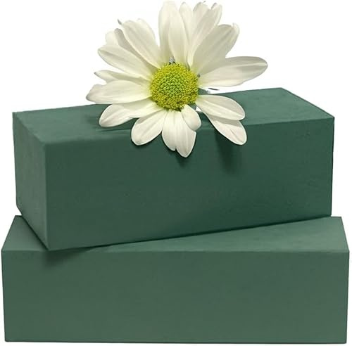 Pack 2 Floral Foam Blocks Wet Brick 23x11x7cm | Unlock Endless Floral Possibilities with Premium Florist Foam Blocks | Weddings, Funerals, Indoor & Outdoor Display | Ideal Flower Foam Block.