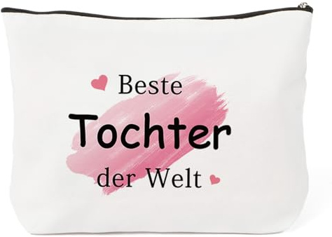 Tochter Geschenke Von Mama Personalisierte Geschenk Für Erwachsene Tochter Geschenke Für Töchter 18 Geburtstag Von Papa Von Mutter Schulabschluss Weihnachten Valentinstag Kosmetiktasche