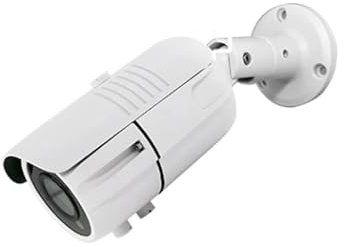 VEKELETE Telecamera di sorveglianza IP da 8 MP, rilevamento del Movimento 4K, Telecamera di Sicurezza a infrarossi Poe Impermeabile varifocale da 2,8-12 mm, for Esterni(8MP DC 12V)
