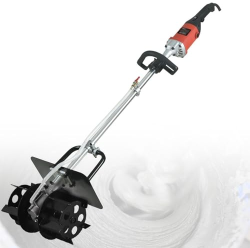 BDJSN Betoniera Portatile da 3800 W, Betoniera Elettrica Portatile con Tubo dell'Acqua da 10 M, 6 velocità Regolabili, Facile Installazione, per Miscelare Intonaco, Cemento, Vernice, Foraggio