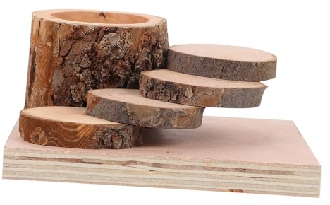 FUTUREORYY Hamster Wooden Feed Bowl Climbing Ladder Chew Toy Small Animal Platform for Hamsters and Mice Apple Wood Material Suitable for Small Pet Playground