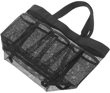 TOBBOMEY Große Strandtasche aus Atmungsaktivem Nylon Mesh und Schnell Trocknend Vielseitige Badetasche für Damen und Herren für Strand Schwimmen Camping und Outdoor Aktivitäten