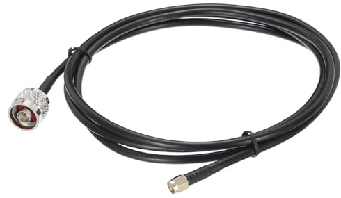 TPDRKOWJX Cavi coassiali, Cavi 240 Tipo N Maschio a SMA Cavo coassiale a Bassa Perdita 5,9 Piedi Nero 1 Pezzo(5.9FT)