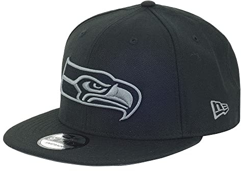 New Era Seattle Seahawks - 9FIFTY Snapback - Dark Logo - Black/Dark Grey