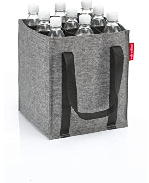 reisenthel bottlebag twist silver - 9 Fächer, einfaches Recycling der Flaschen, Tragegurte, Couleur:twist silver